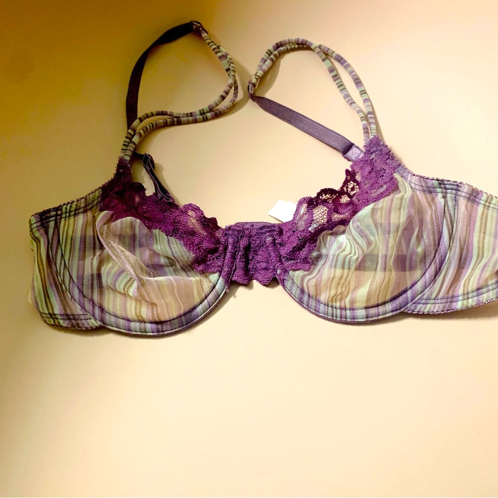 GILLIGAN & O’Malley SHEER LACE BRA 34b